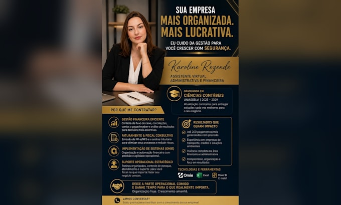 ser seu assistente administrativo financeiro virtual pessoal