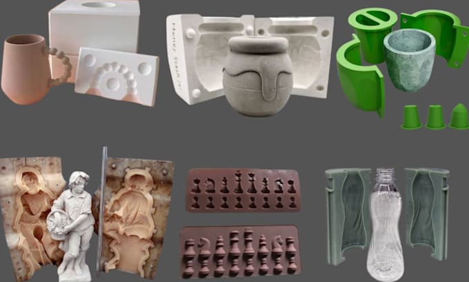 design custom 3d silicone mold design plastic mold soap resin mold 3d printing