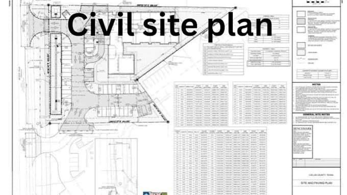 design civil site plan, land development and site grading design
