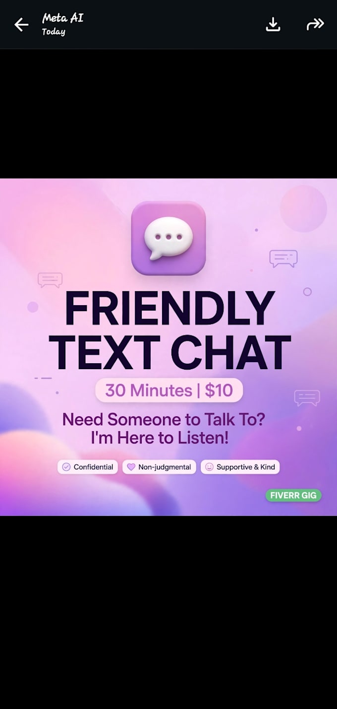 be your friendly text chat partner for daily conversations