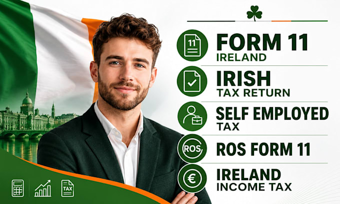 prepare irish form 11 tax return for self employed freelancers and professionals