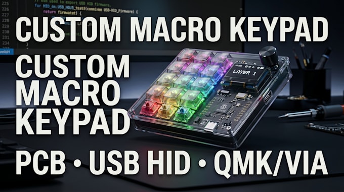 design programmable macro keypad pcb with rp2040 and qmk