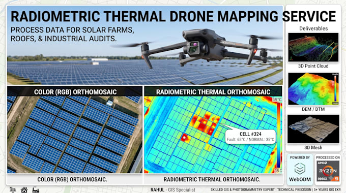 process thermal drone images into radiometric orthomosaics