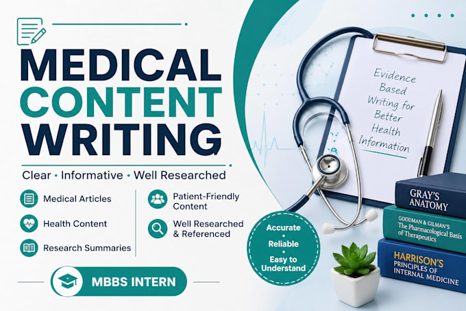 write accurate medical article and health content