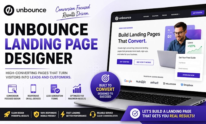 design a high converting unbounce landing page