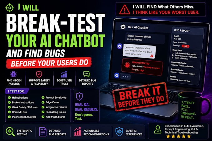breaktest your ai chatbot and find bugs before your users do