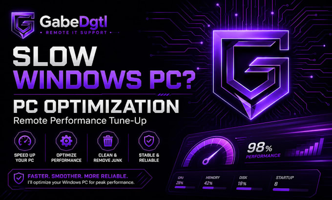 speed up and optimize your windows PC remotely