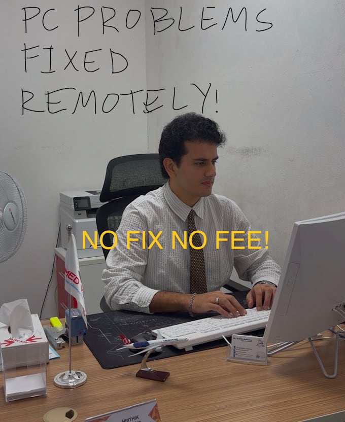 fix your PC, printer or network problem remotely