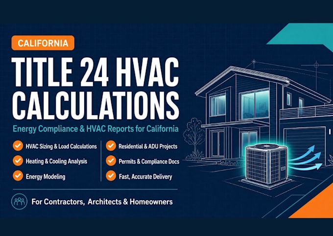 create title 24 hvac reports, energy modeling and load calculations