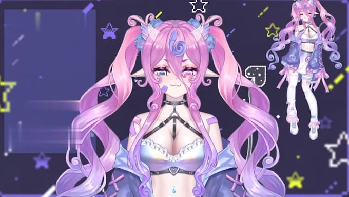 design and rig live2d vtuber model rigging anime character design live2d model