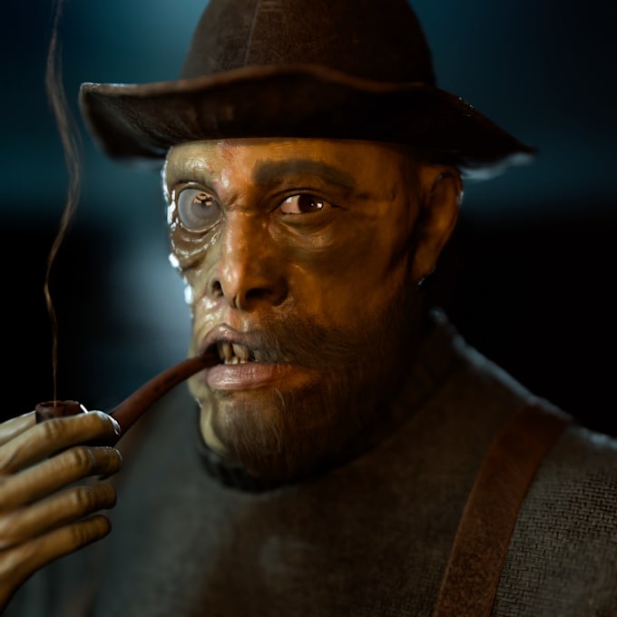 high quality 3d character for games