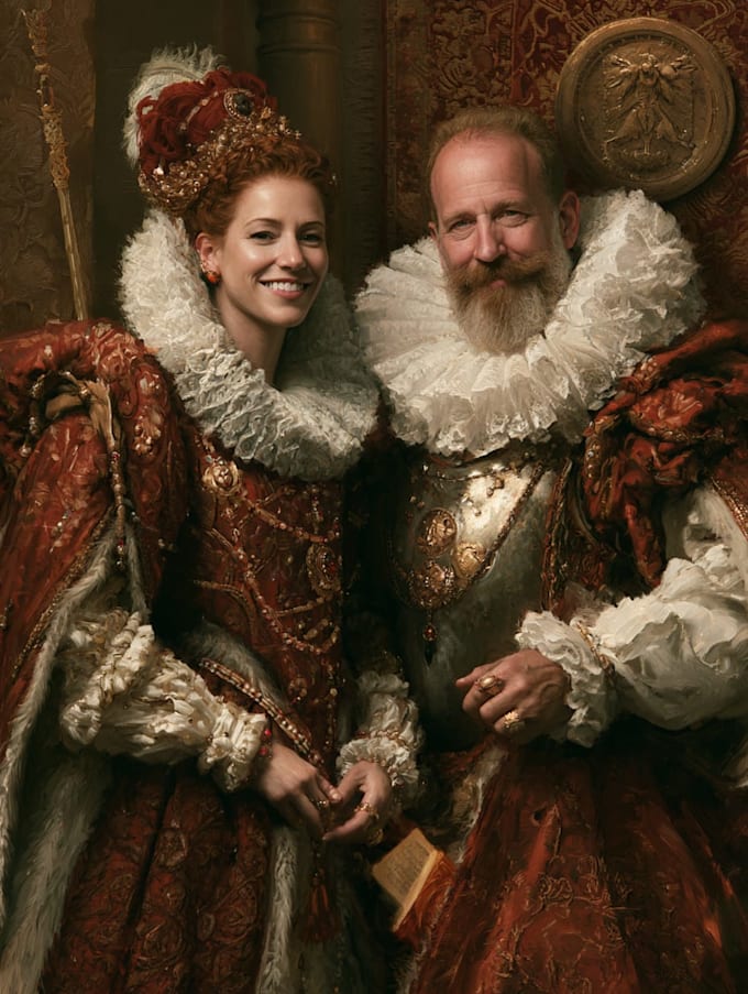 create custom royal portrait from photo