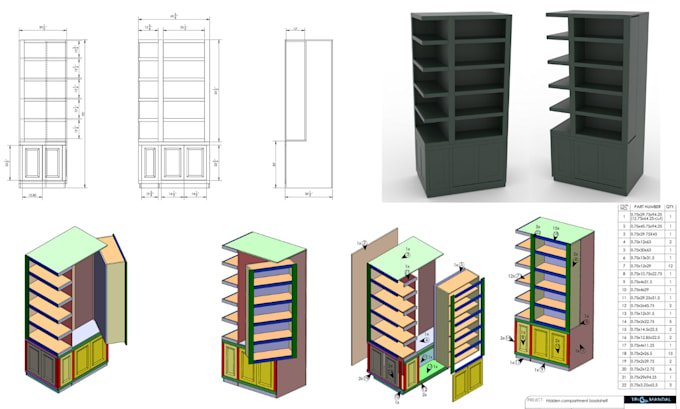 create professional cabinet designs and cnc ready cut lists