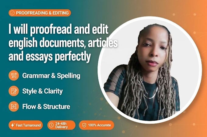 proofread and edit your document for grammar and clarity