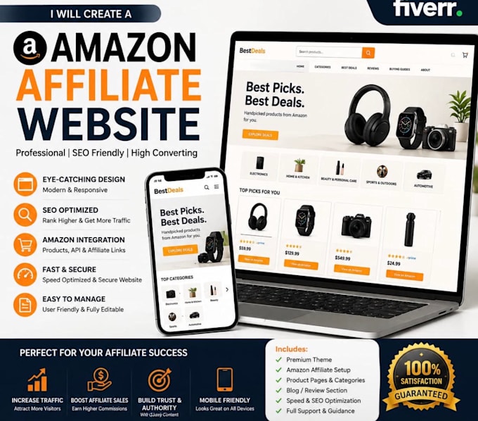 build website for amazon affiliate products