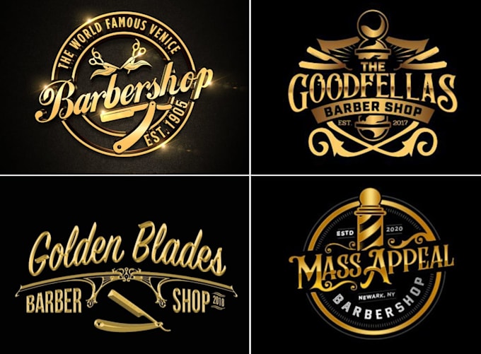 do outstanding barber shop logo
