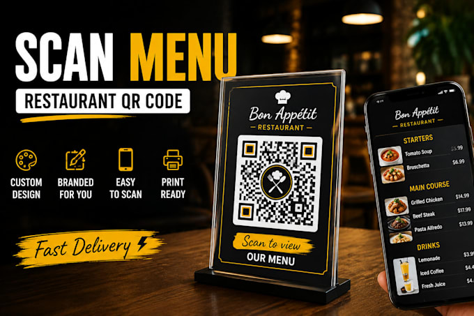create a custom restaurant menu qr code