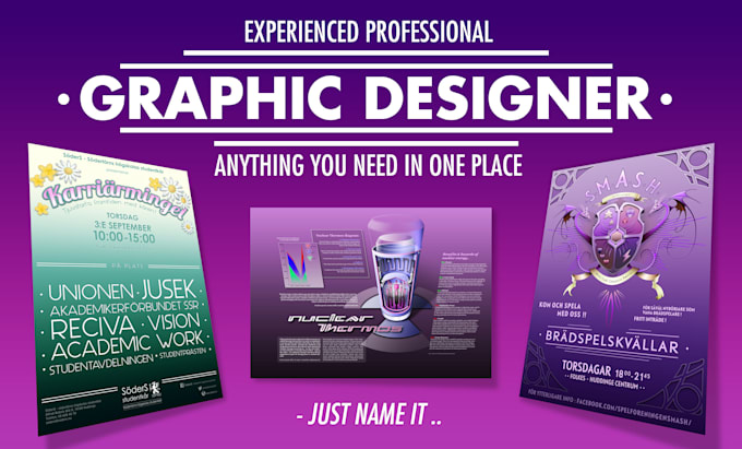 be your experienced professional graphic designer