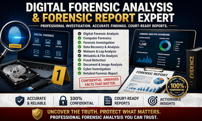 perform digital forensic analysis and provide a detailed forensic report