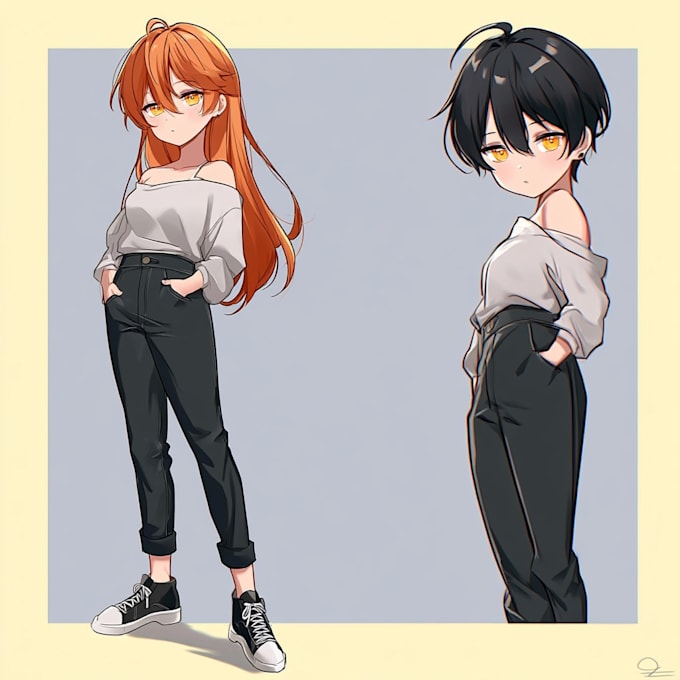 do an anime or comic character art