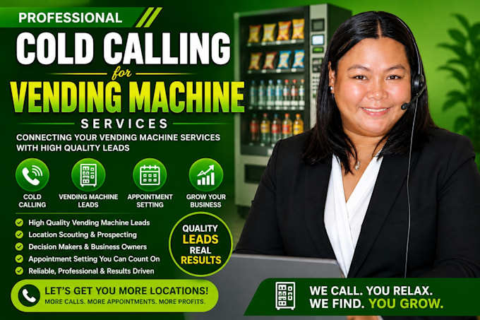 cold calling vending machine, vending machine locator, vending machine cold call