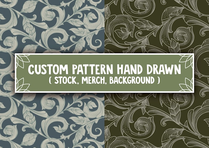 create custom hand drawn patterns for luxury branding