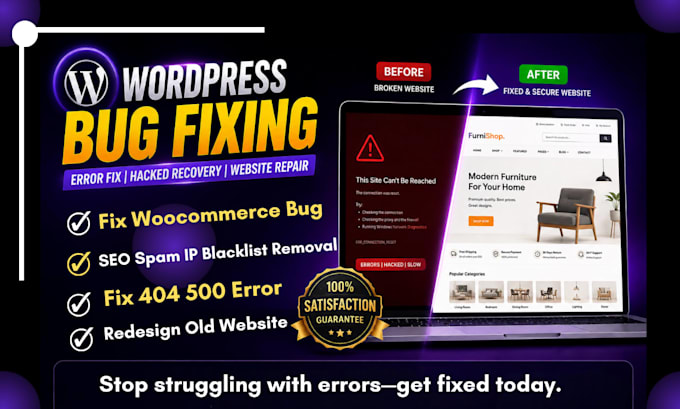 do wordpress malware removal fix wordpress issues bug error hacked website