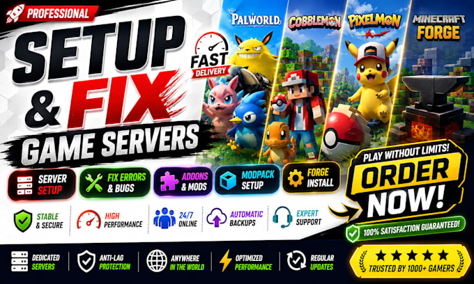 fix setup palworld nexus nitrado server cobblemon addons modpack smp city pixijs