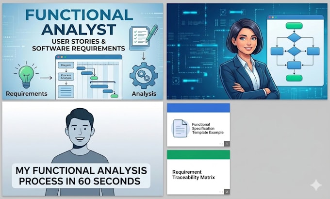 write functional requirements, user stories, and use cases for your software