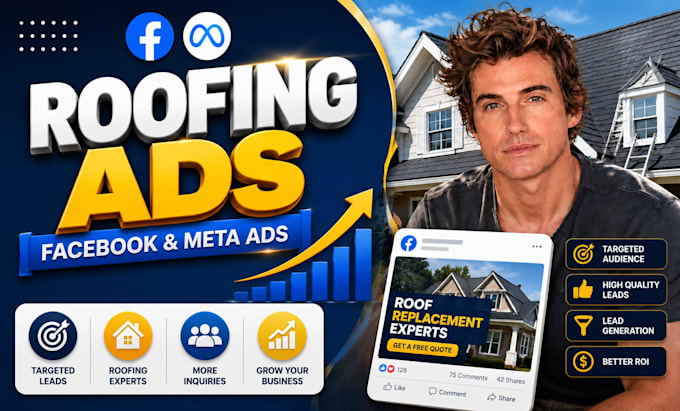 run roofing facebook ads and meta ads for lead generation