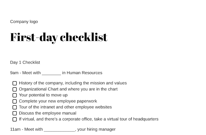 design your employee onboarding system and documentation