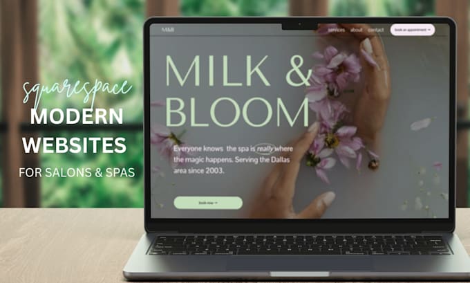 design a modern website for salons and spas