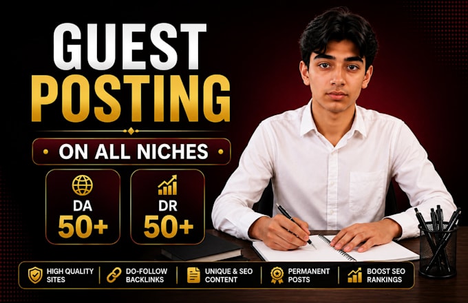 do SEO guest post backlink, high da guest post service