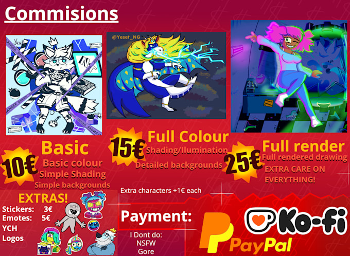 art commissions for a very low price