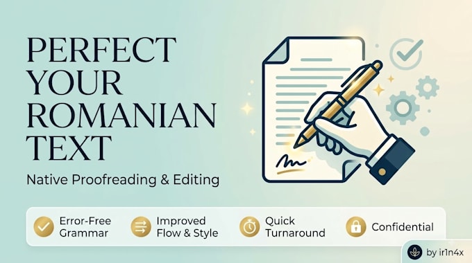 proofread and edit your romanian text