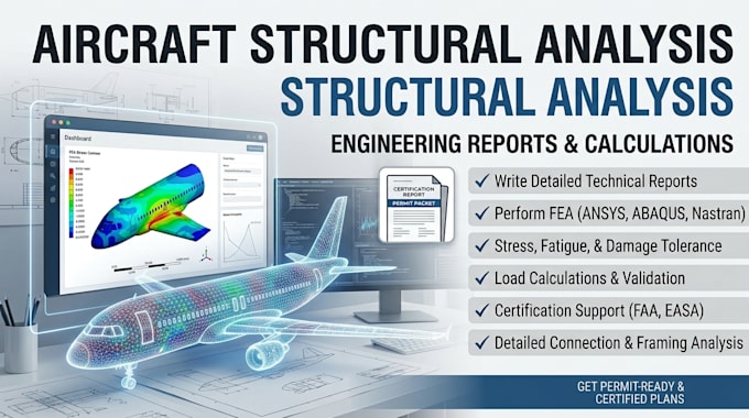 write aircraft structural analysis and engineering reports