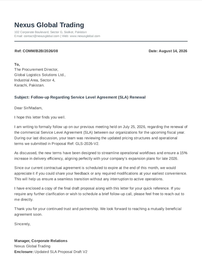 write and format professional business letters and official emails