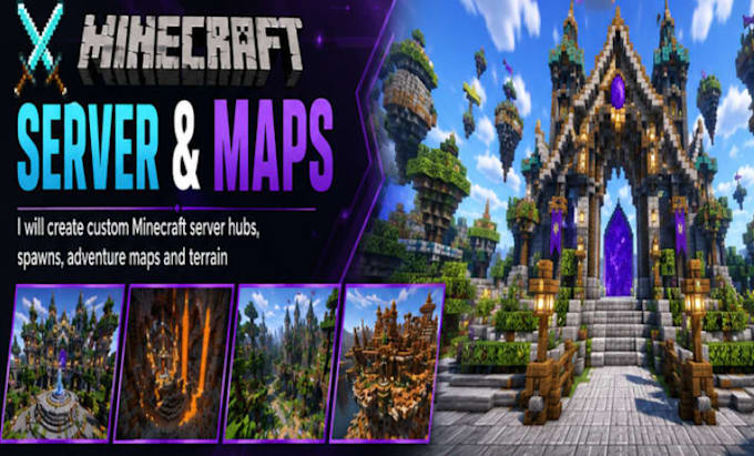 create custom minecraft server hubs, spawns, adventure maps and terrain