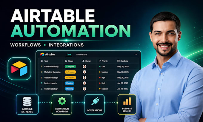 build airtable automation, database workflows and business integrations
