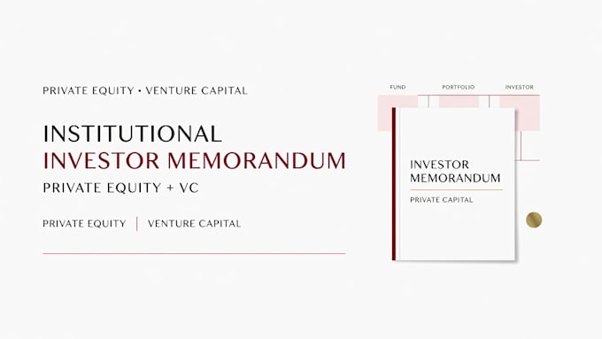 draft an institutional investor memorandum for private equity and vc