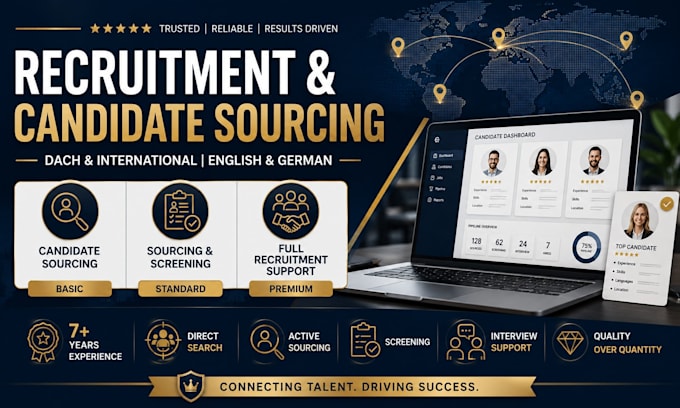 source and screen qualified candidates for your open positions