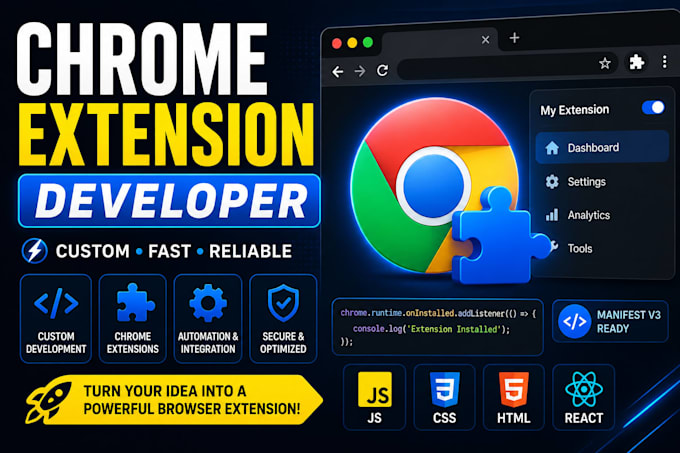 build chrome extension, be chrome extension developer