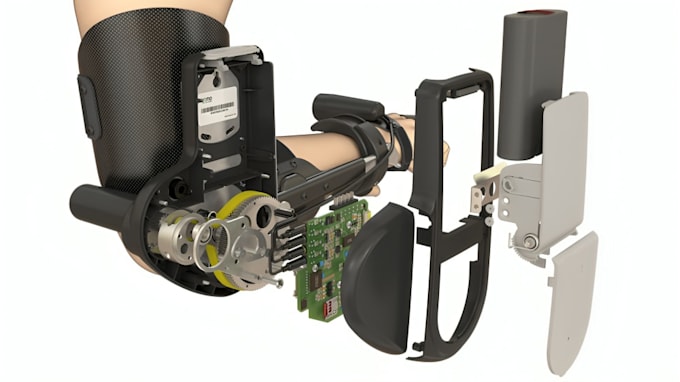 design smart ring, fitness tracker wearable cad modeling rendering in solidworks