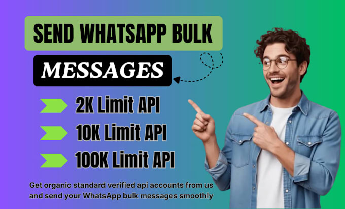verified facebook 250 bm 2k api, 10k api and 100k api for whatsapp bulk messages