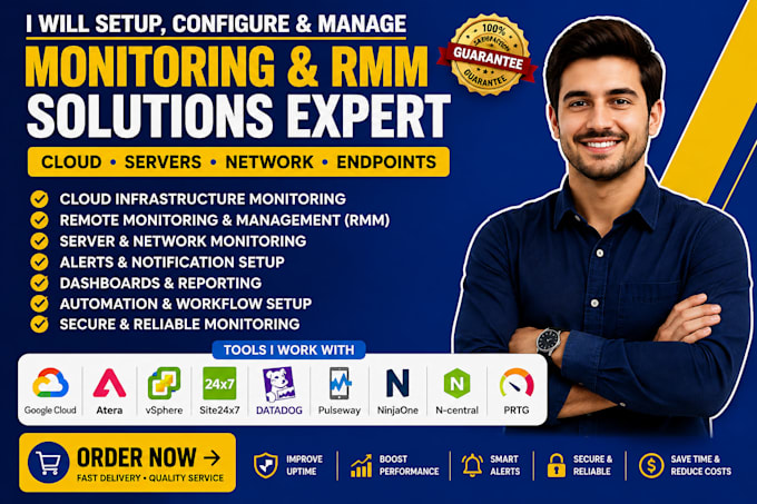 google cloud atera vsphere site24x7 datadog pulseway ninjaone ncentral prtg