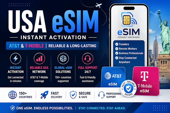 set up USA esim with fast activation