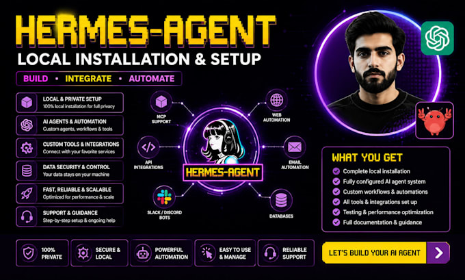 deploy hermes agent ai locally or on cloud vps with llm integration