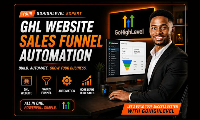 do gohighlevel website, sales funnel ghl landing page gohighlevel CRM automation