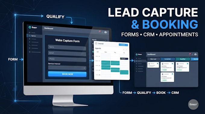 create peptide lead capture form appointment booking and customer intake system