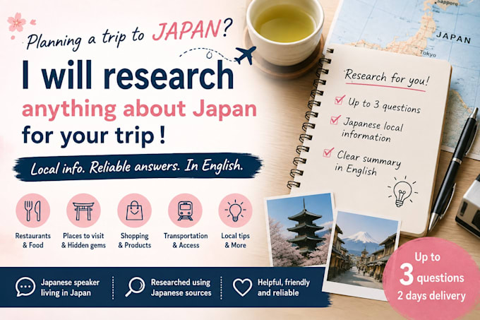 research local information in japan for your trip
